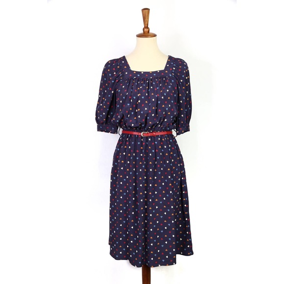 Stephanie Cranford purple rainbow heart dress Size Small - Picture 2 of 10